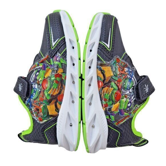 TMNT Teenage Mutant‎ Ninja Turtles Boys Sneakers Toddlers Size 7 Light-up Shoes - Picture 4 of 16
